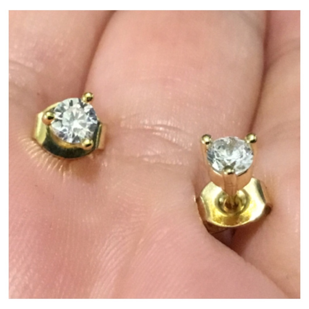 New! POXTEX 3 set 14K SS Pierced Earring Set - Picture 9 of 11